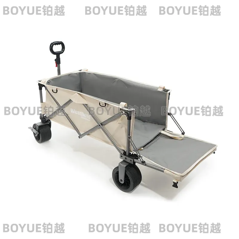 Pull Cart Fold - キャンピングカート、アウトドア折りたたみカート、キャンピングトレーラー、ピクニックカート、ポータブルテーブルボード、集会用プルカート
