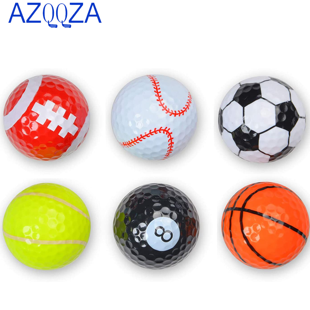 Practice Equipment For Golf - ゴルフトレーニング用の6つのサッカーボールのセット,子供用の素敵な色の新しいギフト,屋内でパーソナライズされたキャラクター