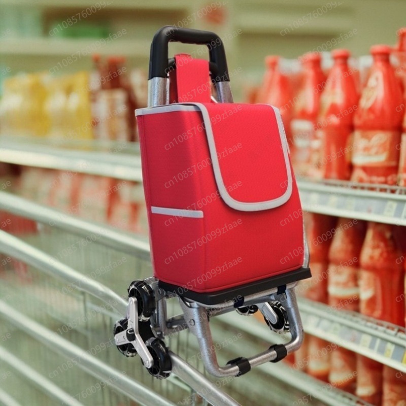 Pull Cart Fold - 折りたたみ式ショッピングカート 階段昇降用手押しカート、ポータブルショッピングトレーラー
