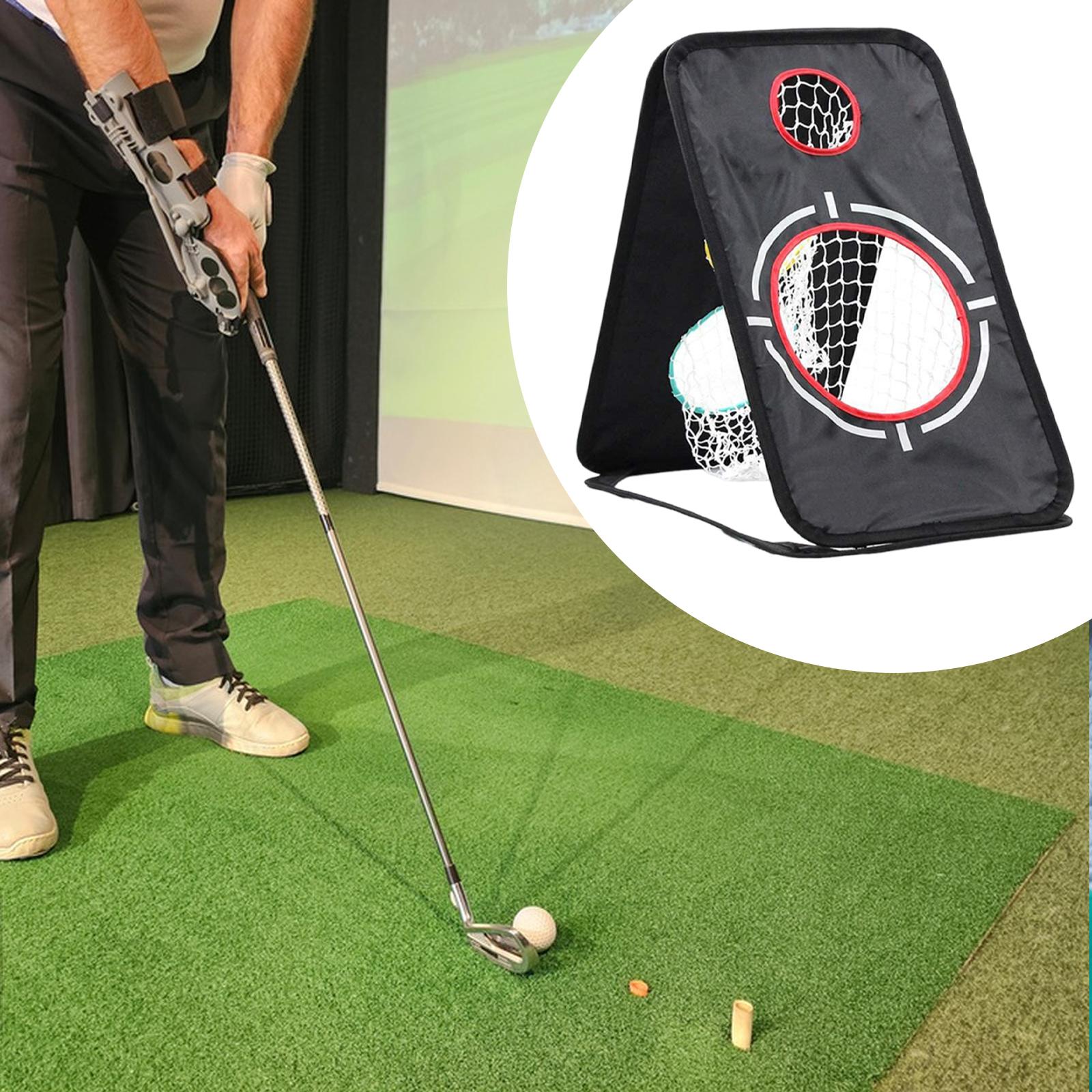 Practice Net Hitting - ゴルフチッピングネット簡単セットアッププロフェッショナル折りたたみゴルフヒッティングネット屋内屋外ゲーム練習ゴルフターゲットゴルフトレーニングネット