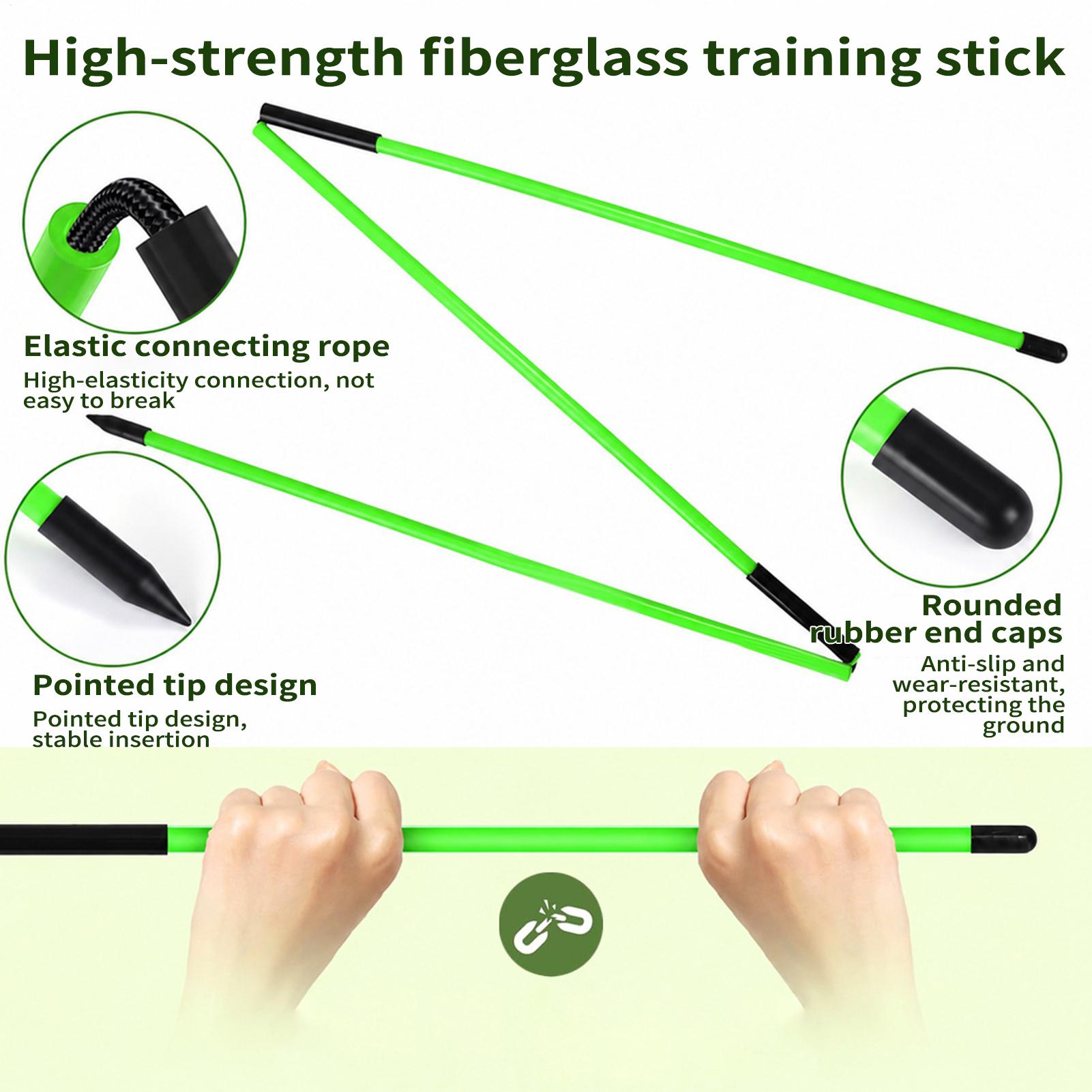Practice Equipment For Golf - ゴルフアライメントスティック パッティング角度調整可能な練習ツール ゴルフスイング補正器具 男性用 女性用 ゴルファー初心者用