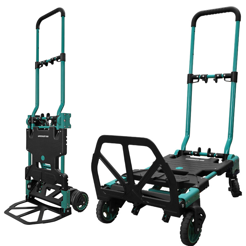 Pull Cart Fold - グリーンフォレストツールカート カーゴプルカート 折りたたみ式多機能トレーラー 階段を登ったり、回ったりしやすい