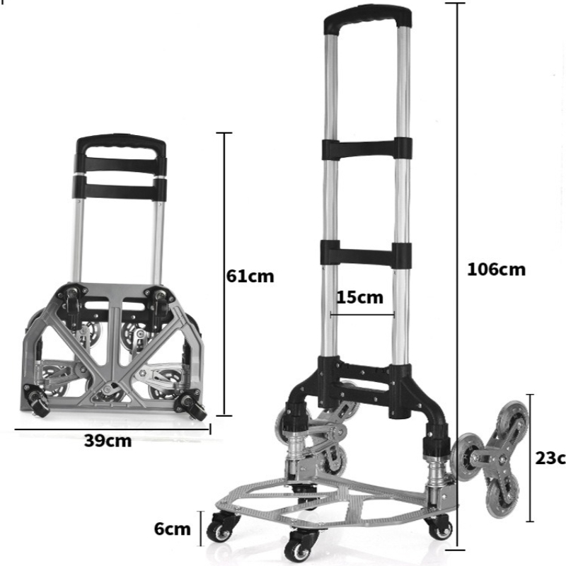 Pull Cart Fold - 階段を上る、手引きカート、荷物運搬、小型トレーラー、折りたたみ式手押しカート、小型カート、旅行用カート、手引きカート