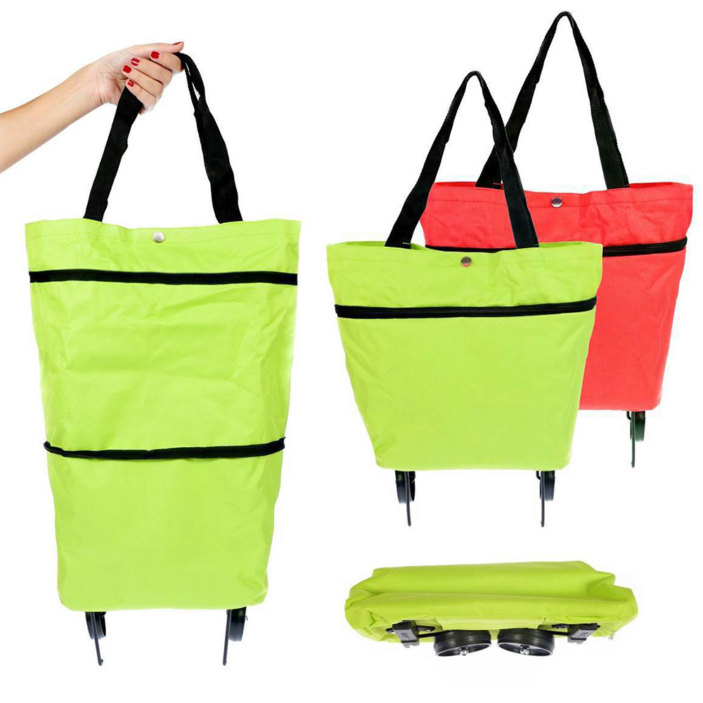小型プルカートポータブルショッピング食品オーガナイザートロリ - Pull Cart Fold のレビューと価格