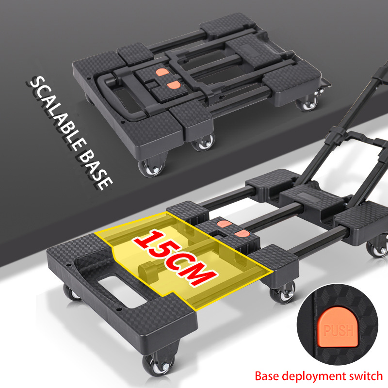 ポータブル折りたたみ式トロリーカート - 多機能フラットベッ - Pull Cart Fold のレビューと価格