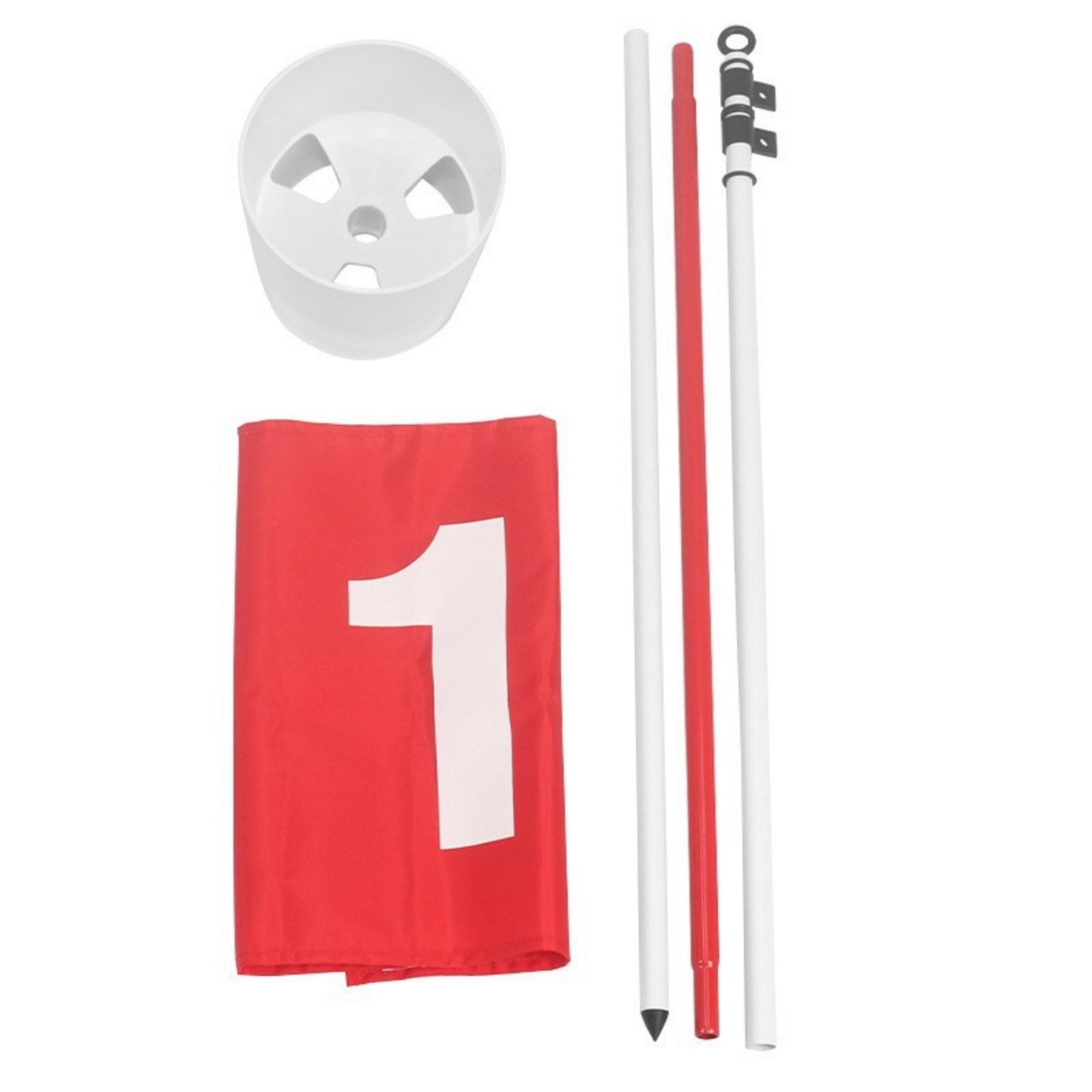 ゴルフフラッグポール 明るい赤色のターゲットフラッグマーカー - Practice Equipment For Golf のレビューと価格