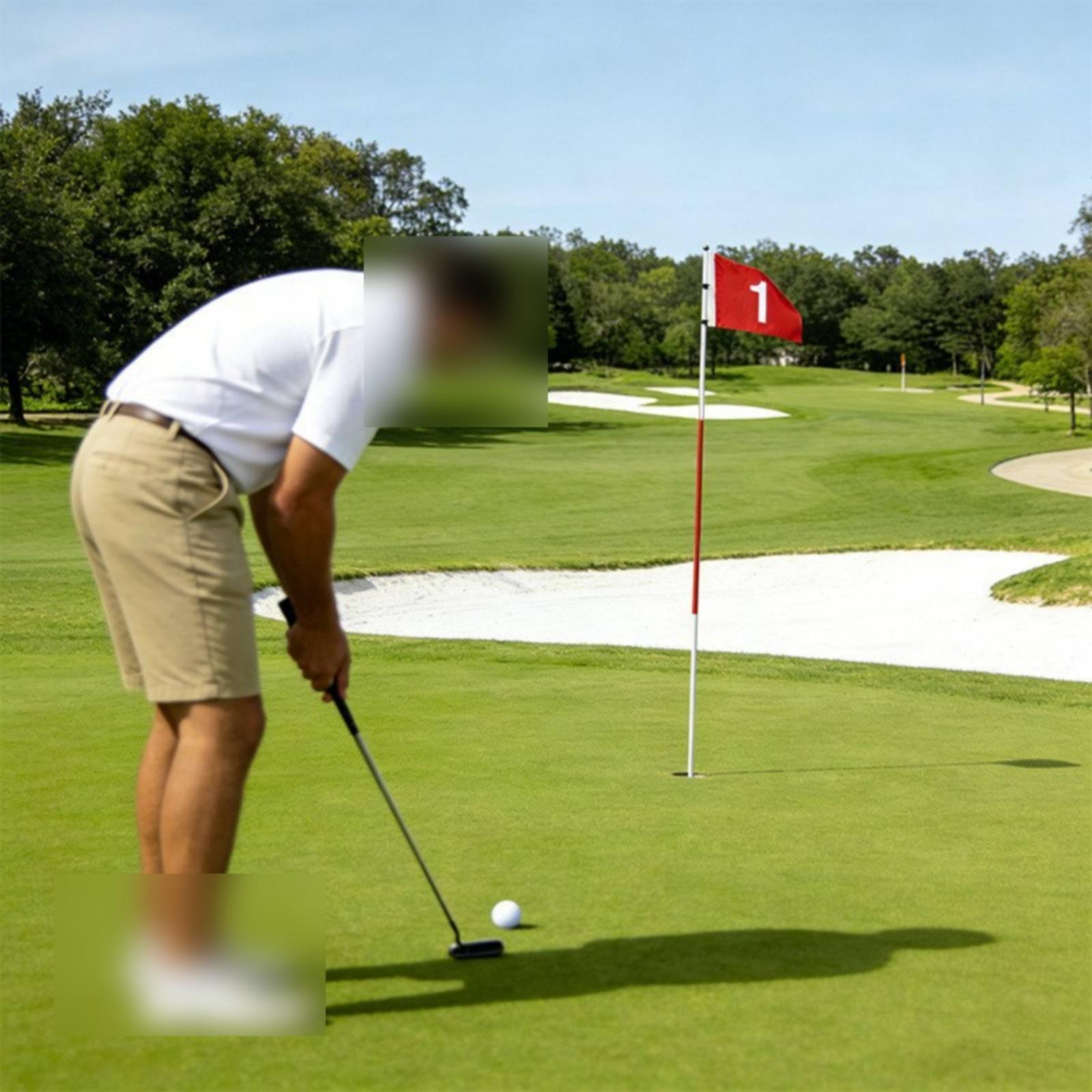 ゴルフフラッグポール 明るい赤色のターゲットフラッグマーカー - Practice Equipment For Golf のレビューと価格