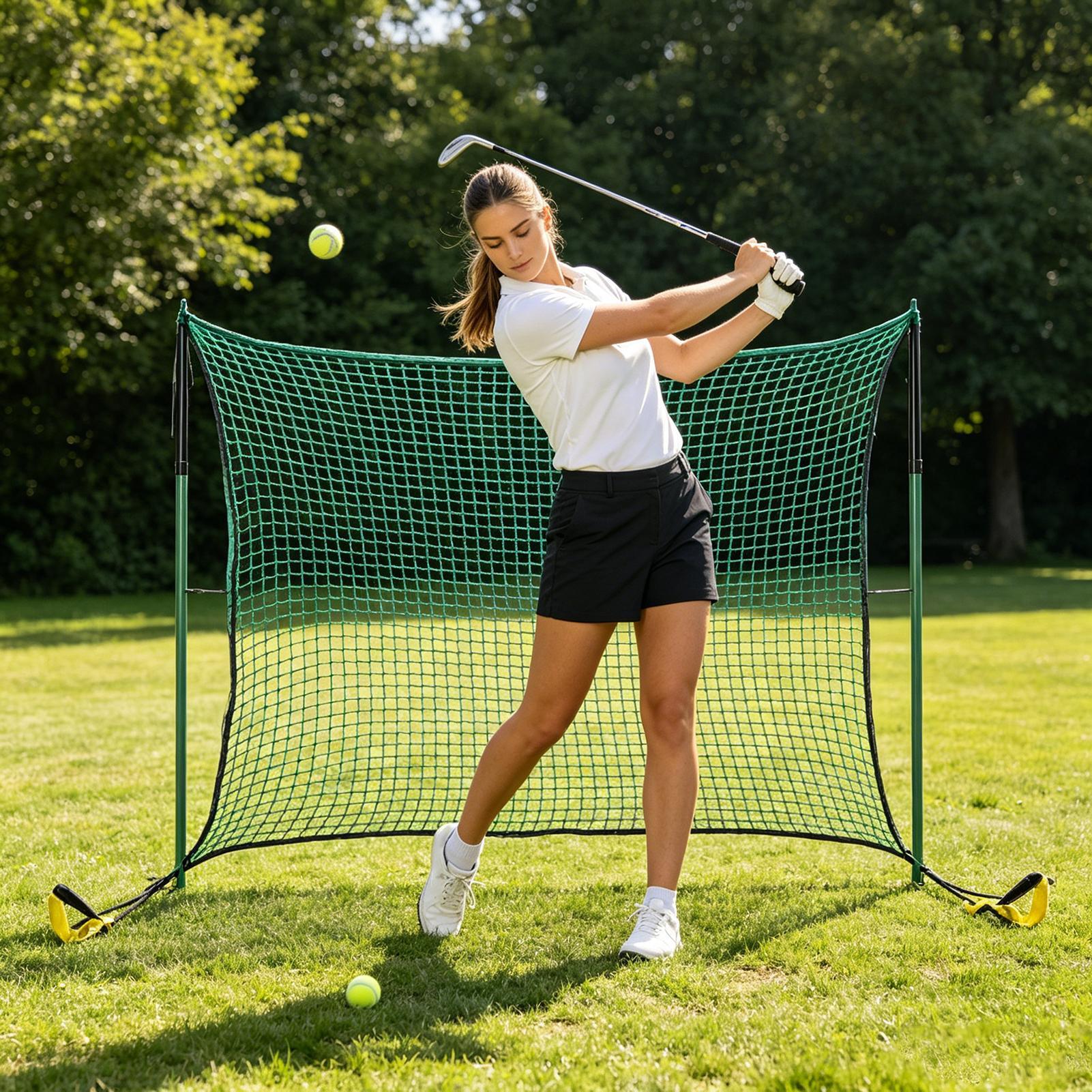 ゴルフヒッティングネット 屋外トレーニング スイング補助具  - Practice Net Hitting のレビューと価格