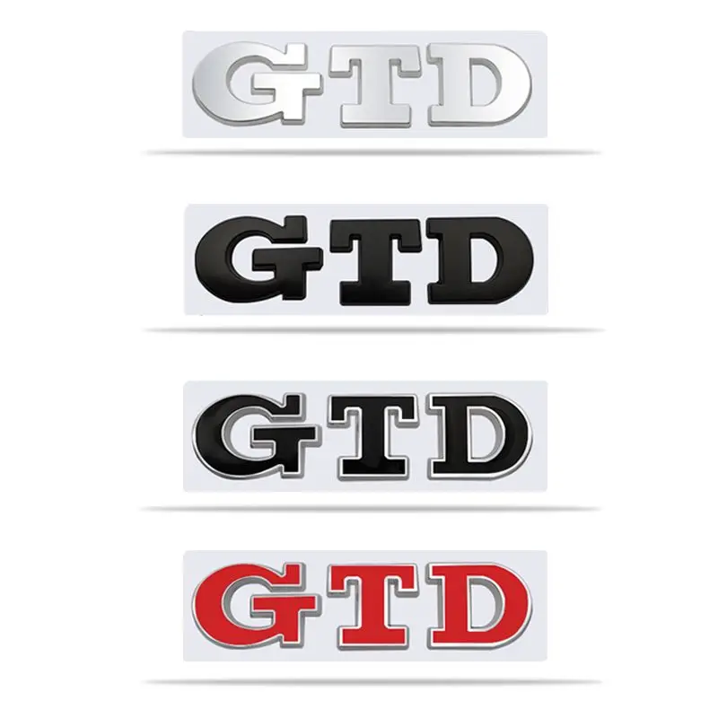 3D 金属 GTD ロゴ車のリアトランクバッジステッカーフロ - Golf Equipment Used のレビューと価格