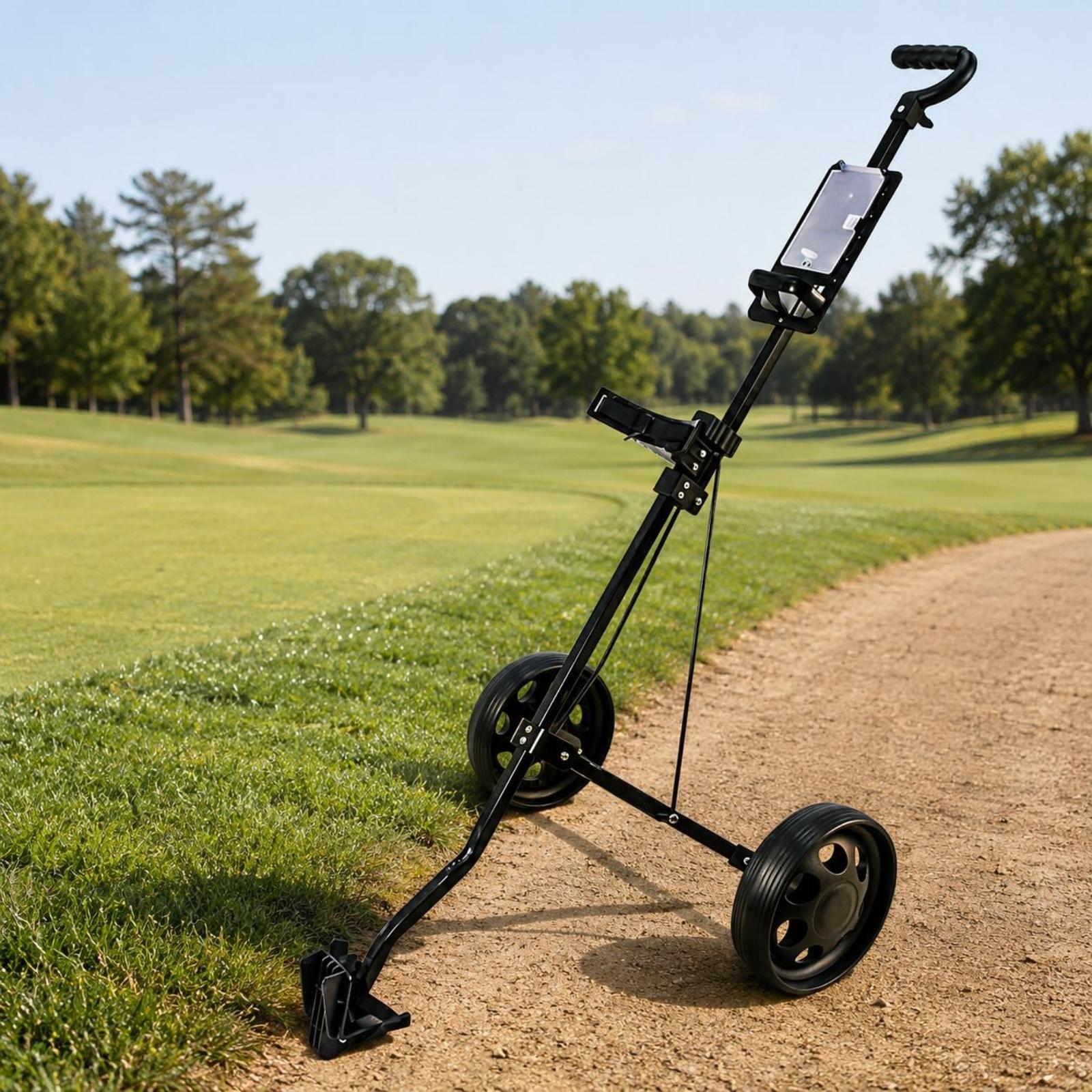 折りたたみ式二輪ゴルフ用品カート 軽量プッシュトロリー ゴル - Practice Equipment For Golf のレビューと価格