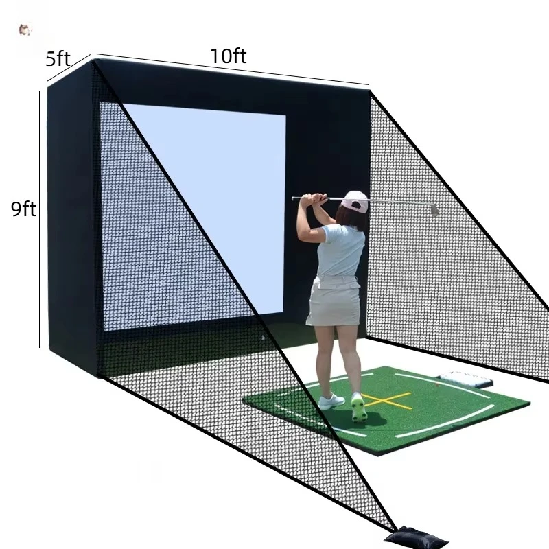 ゴルフシミュレーターエンクロージャーネット 10x9フィート - Practice Net Hitting のレビューと価格