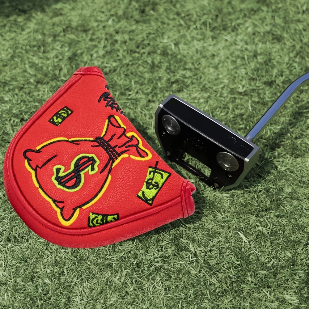 ゴルフパターカバー |   半円形PUクラブヘッドカバー、プ - Golf Equipment Storage のレビューと価格